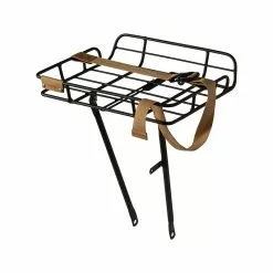 Basil Portland VR-Tr&auml;ger, Mat Schwarz Rohrkopf Montage, St&uuml;tze Mittels Strebe (f&uuml;r &Oslash;12/13mm Achse), Befestigungsband, Max.10kg