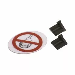 Bosch 2x Blindstopfen F&uuml;r Ladebuchse 1x Sticker &quot;Aufladen Nicht Erlaubt&quot;