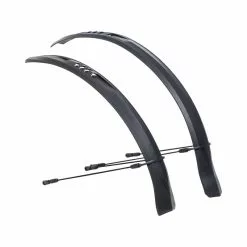 Hebie Schutzblechset Viper S 0755 E SET, Viper S, Mit Streben, Schwarz