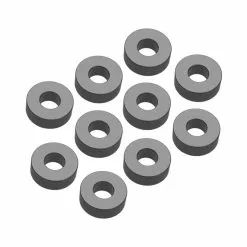 Racktime Distanzscheibe 6mm, Schwarz, Durchmesser 14mm, Sack &agrave; 10 St&uuml;ck