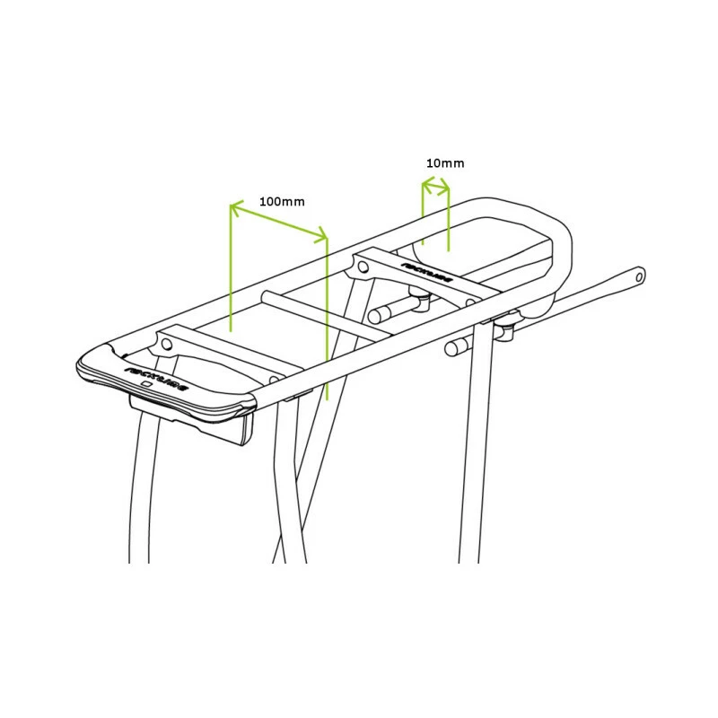 Racktime Federklappe Clamp-It Edelstahl 12mm, Passend Zu Shine Evo Gepäckträger 100mm Breite â Bild 3