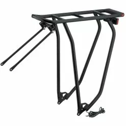 Racktime Gep&auml;cktr&auml;ger Gleamit 2.0 Standard Inkl. R&uuml;cklicht DC, Schwarz, 26/28&quot;, 14mm