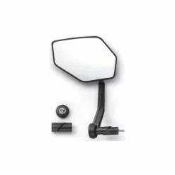 BIKE ATTITUDE R&uuml;ckspiegel Oval Befestigung Am Lenker Links StVZO F&uuml;r Schnelle E-Bikes