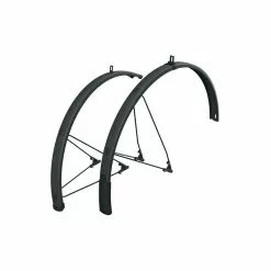 SKS Schutzblechgarnitur Bluemels Style Kunststoff 28&quot; 46mm Schwarz Matt